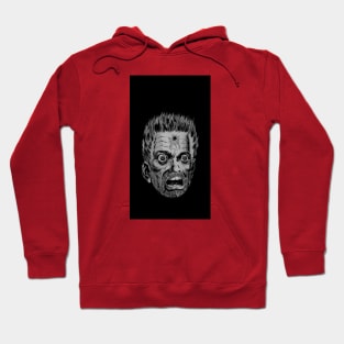 HEAD SHOT HORROR (B&W Phone) Hoodie